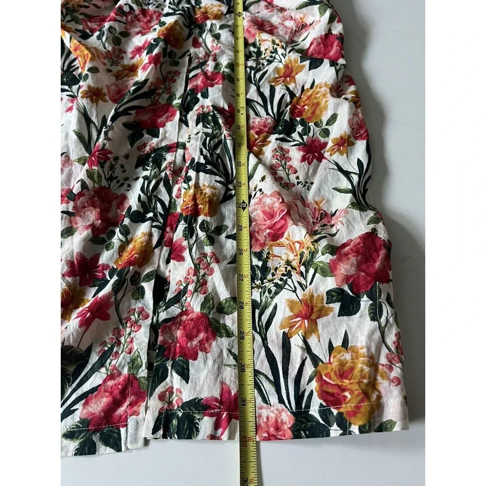 J Crew Cotton Voile Sarong Skirt Floral Cover Up Beach Small